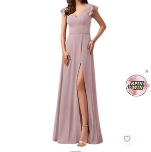 NWT Azazie Claudine long bridesmaid dress
